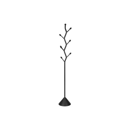 Coat Rack, Hall Tree, 8 Hooks, 72""H, Black Metal