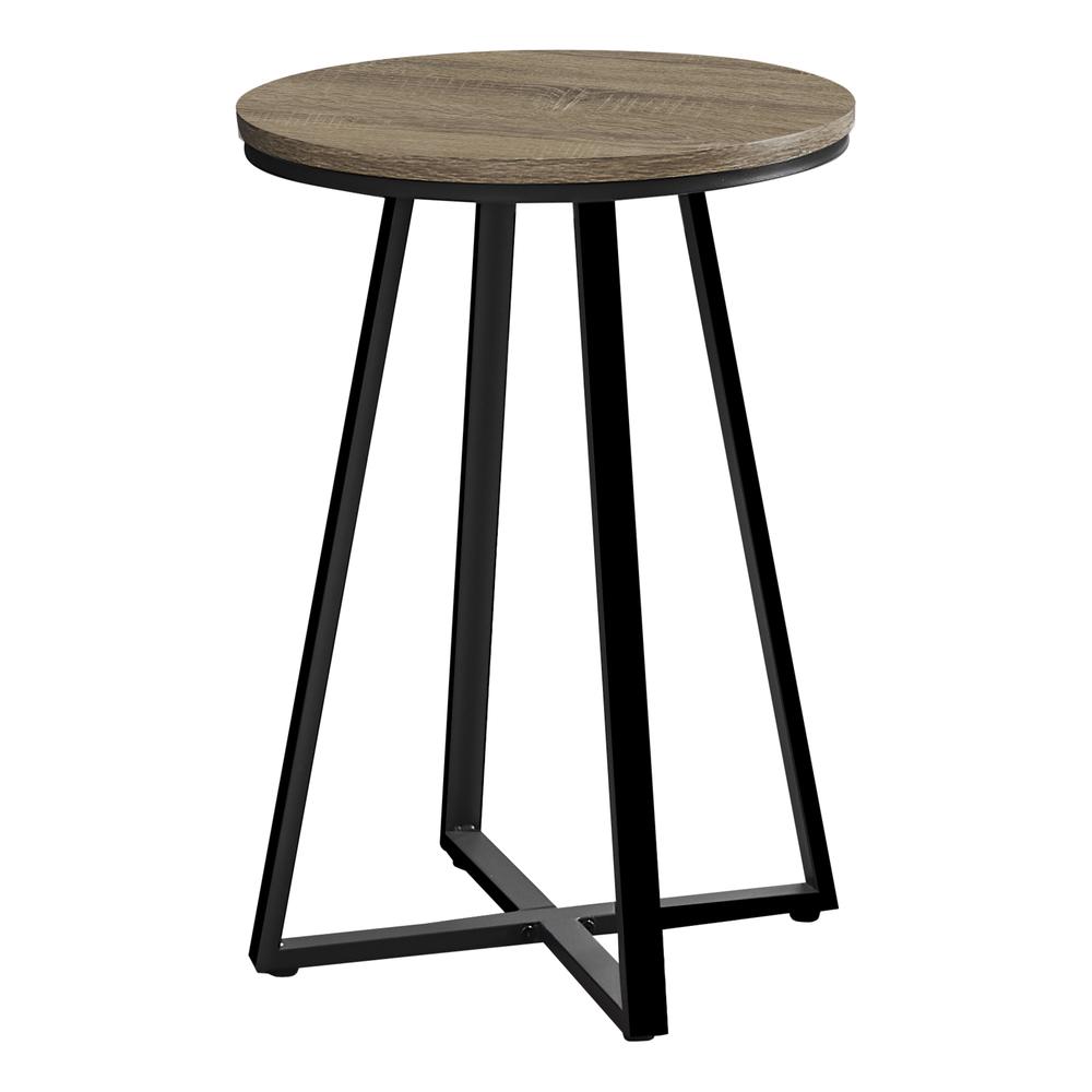 Accent Table, Side, Round, End, Nightstand, Lamp, Living Room, Bedroom, Brown
