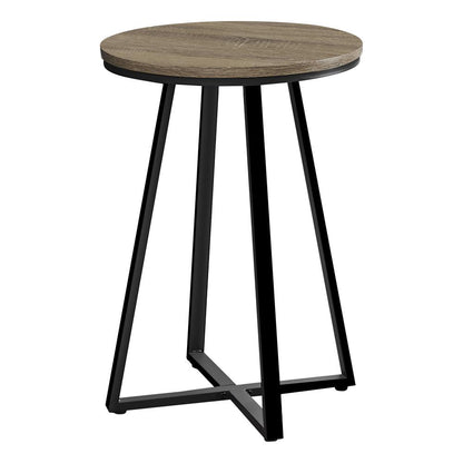 Accent Table, Side, Round, End, Nightstand, Lamp, Living Room, Bedroom, Brown