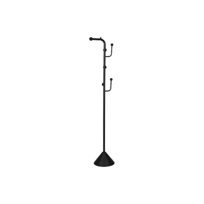 Coat Rack, 66""H, Hall Tree, 6 Hooks, Black Metal