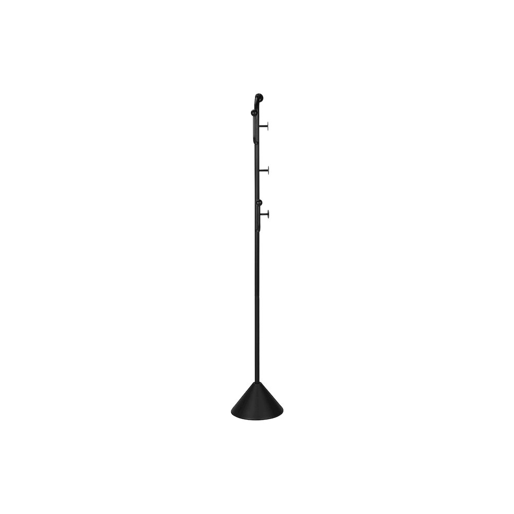 Coat Rack, 66""H, Hall Tree, 6 Hooks, Black Metal