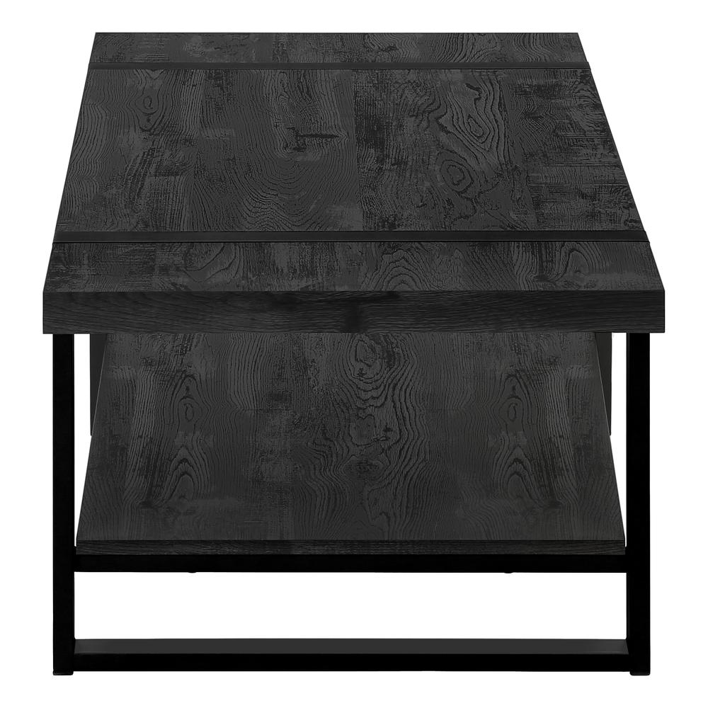 Coffee Table, Accent, Cocktail, Rectangular, Living Room, 48L, Black Laminate