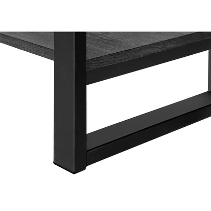 Coffee Table, Accent, Cocktail, Rectangular, Living Room, 48L, Black Laminate