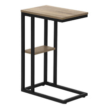 Accent Table, C-shaped, End, Side, Snack, Living Room, Bedroom, Brown Laminate