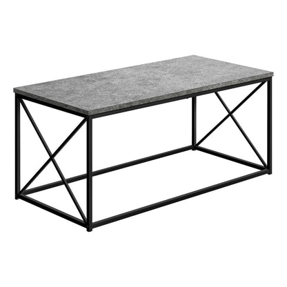 Coffee Table, Accent, Cocktail, Rectangular, Living Room, 40L, Grey Laminate,