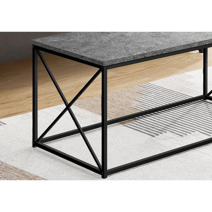 Coffee Table, Accent, Cocktail, Rectangular, Living Room, 40L, Grey Laminate,