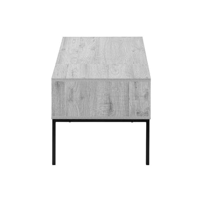 Coffee Table, 42 L, Rectangular, Cocktail, Lift-top, Grey, Black