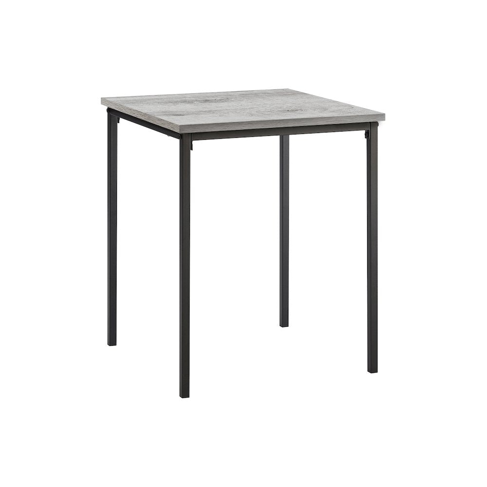 Accent Table, 22 H, Side Table, End, Small, Nightstand, Square, Grey Laminate