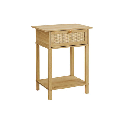Accent Table, Bedroom, Living Room, Natural Laminate, Transitional