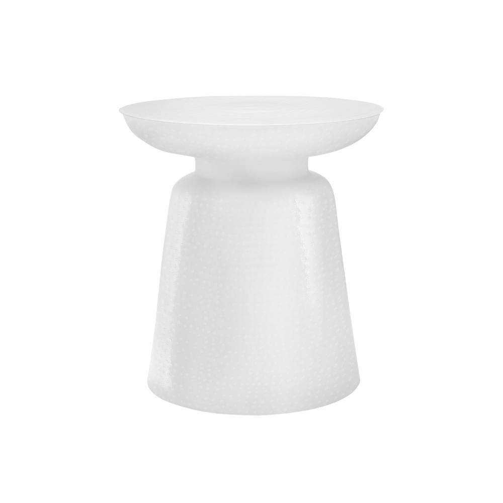 Accent Table, Drum, Side, End, Nightstand, Lamp, Living Room, Bedroom, White