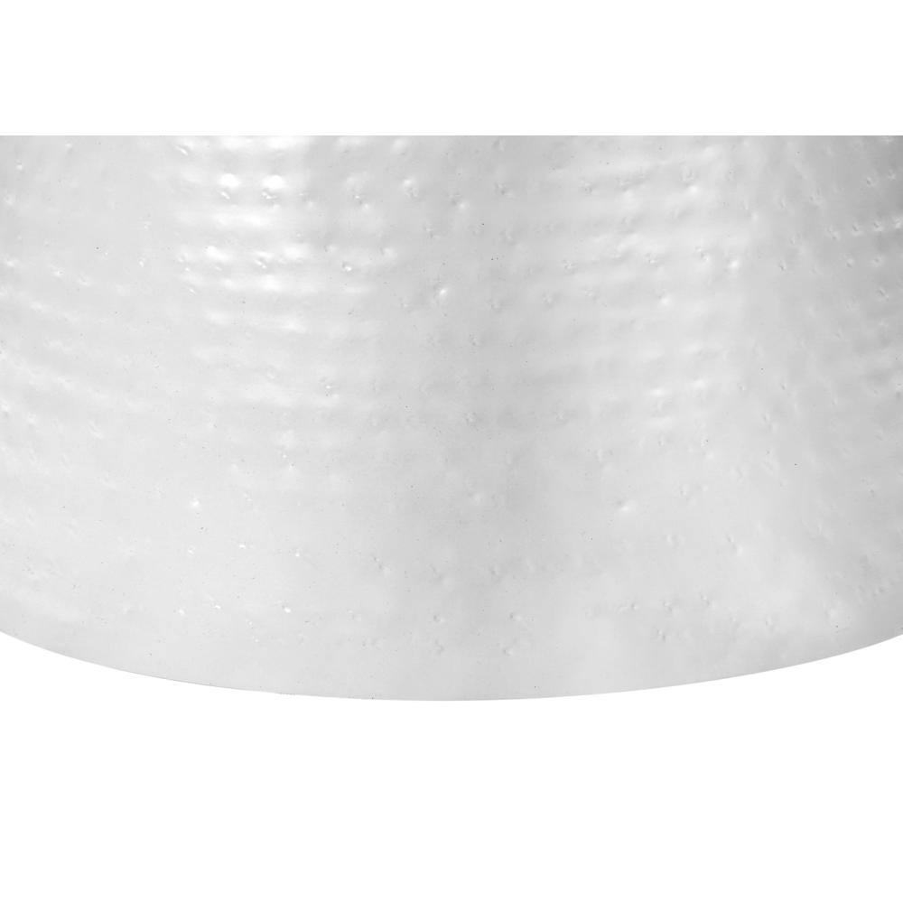Accent Table, Drum, Side, End, Nightstand, Lamp, Living Room, Bedroom, White