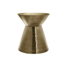 Accent Table, Drum, Side, End, Nightstand, Lamp, Living Room, Bedroom, Gold