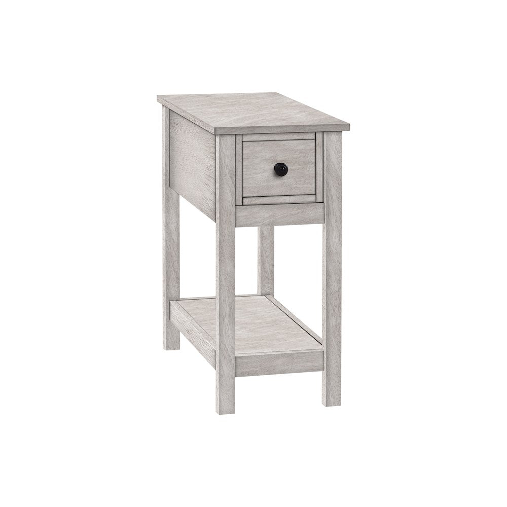 Transitional Accent Table in Washed Grey color