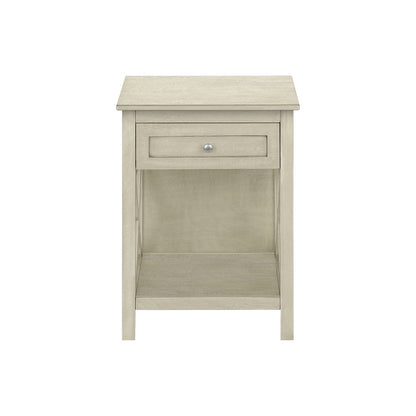 Transitional Accent Table in White color