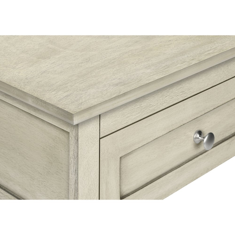 Transitional Accent Table in White color