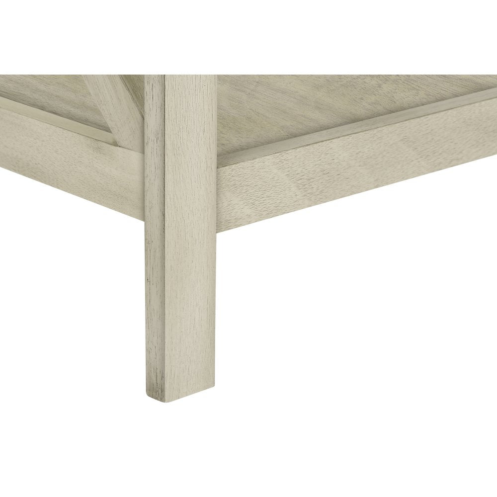 Transitional Accent Table in White color