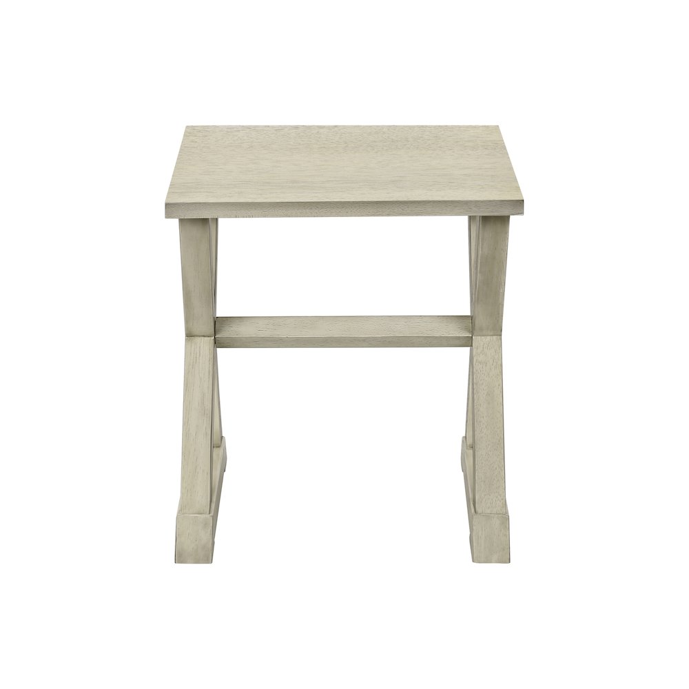 Transitional Accent Table in White color