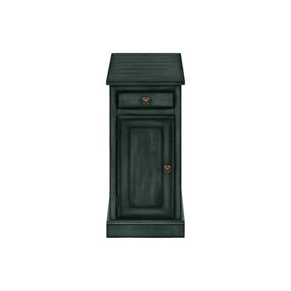 Accent Table, End, Side Table, Antique Blue Veneer, Traditional