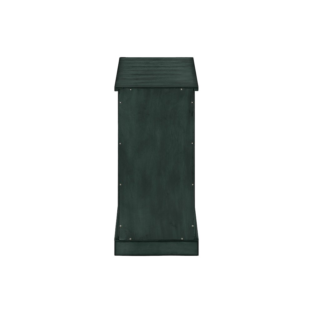 Accent Table, End, Side Table, Antique Blue Veneer, Traditional