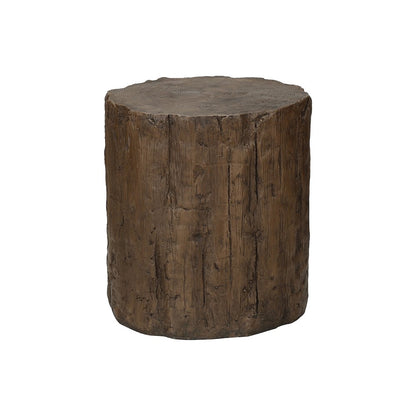 Accent Table 25H, Drum, End, Nightstand, Round, Side Table, Walnut, Contemporary