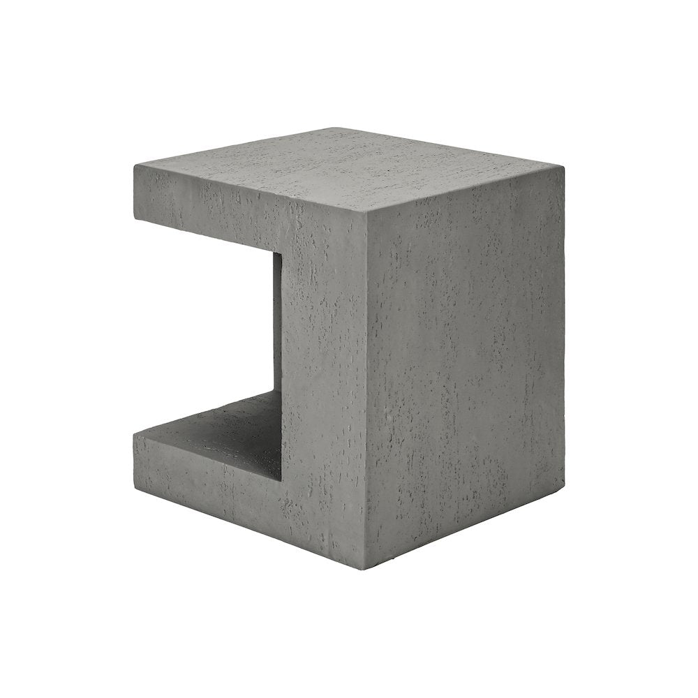 Accent Table, 25H, Side Table, Nightstand, End, Square, Grey, Contemporary