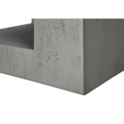 Accent Table, 25H, Side Table, Nightstand, End, Square, Grey, Contemporary