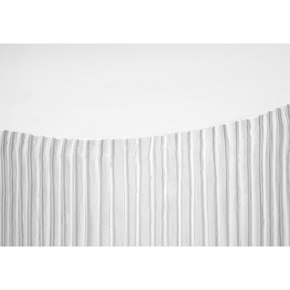 Accent Table, 25H, End, Nightstand, Round, Side Table, White, Contemporary