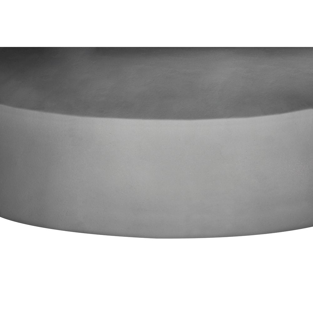 Accent Table, 25H, Side Table, End, Nightstand, Round, Grey, Contemporary