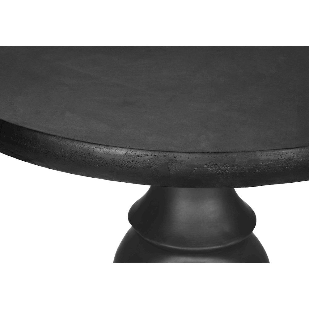Accent Table, 25H, End, Nightstand, Round, Side Table, Black, Transitional