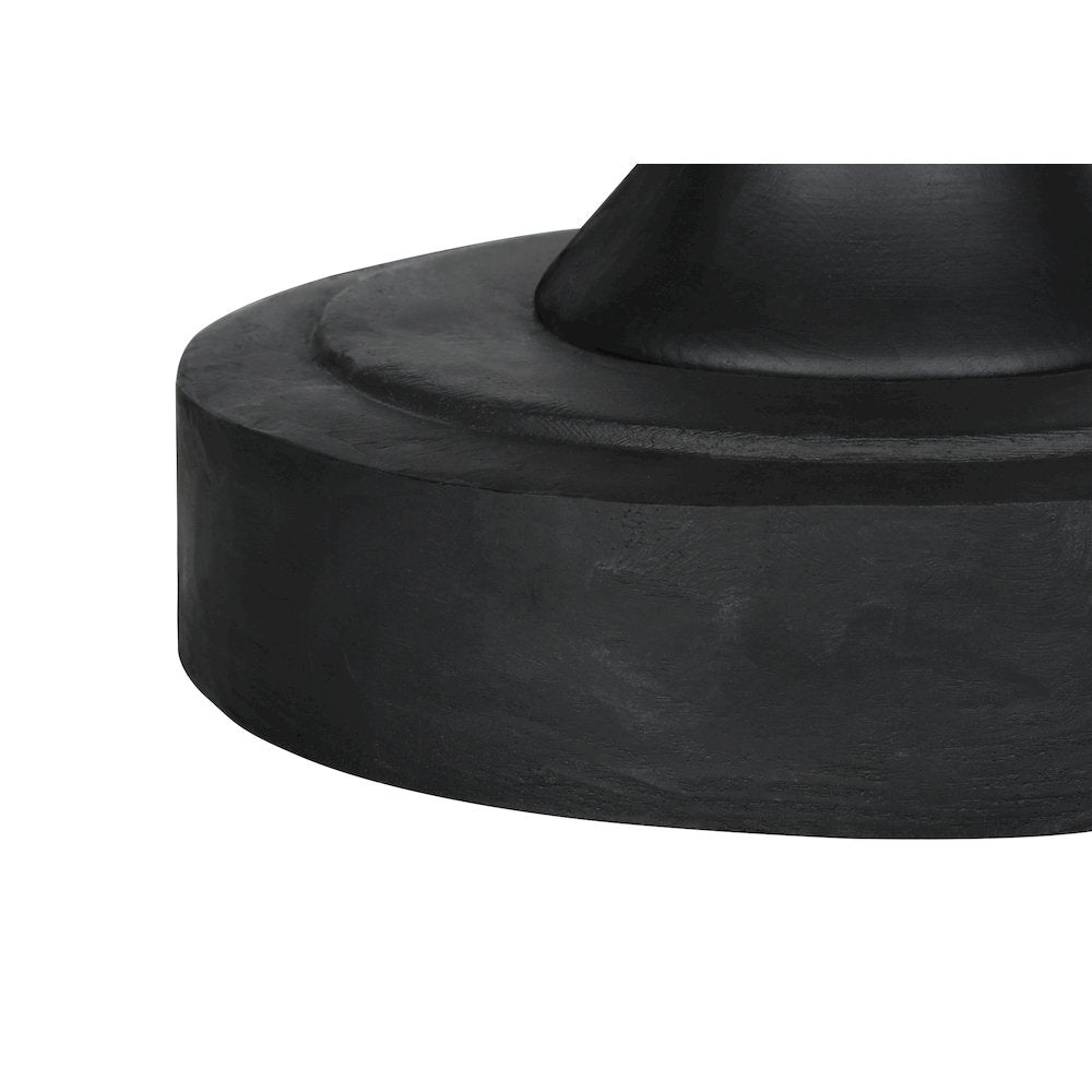 Accent Table, 25H, End, Nightstand, Round, Side Table, Black, Transitional