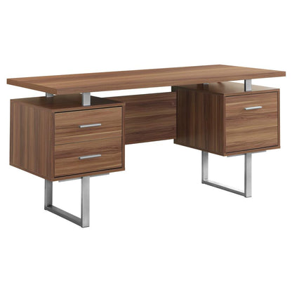 Computer Desk, Home Office, Laptop, Left, Right Set-up, Storage Drawers, 60L