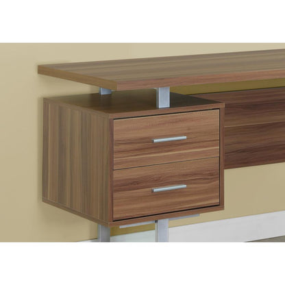 Computer Desk, Home Office, Laptop, Left, Right Set-up, Storage Drawers, 60L