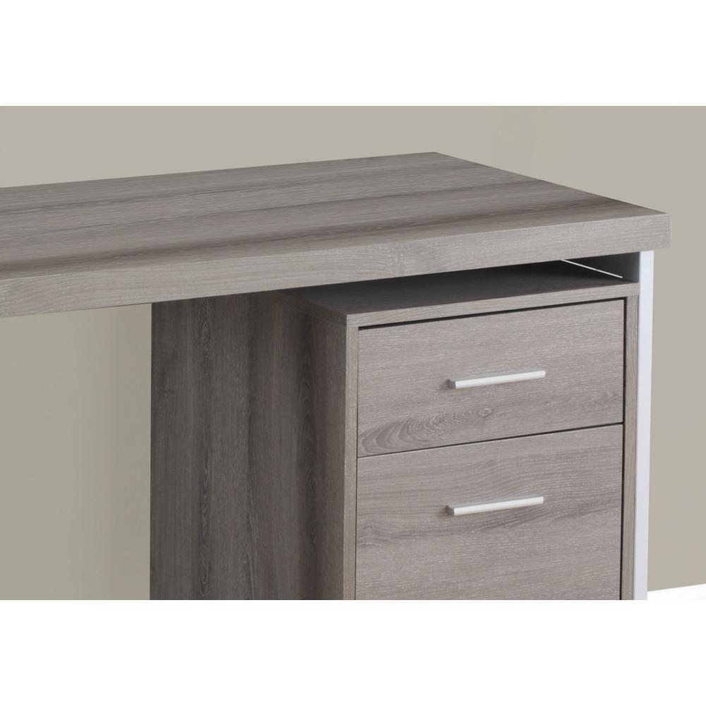 Computer Desk, Home Office, Laptop, Left, Right Set-up, Storage Drawers, 48L