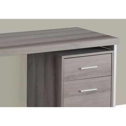 Computer Desk, Home Office, Laptop, Left, Right Set-up, Storage Drawers, 48L