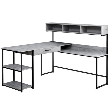 Computer Desk, Home Office, Corner, Storage Drawers, L Shape, Work, Laptop