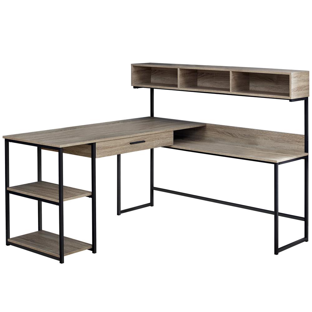 Computer Desk, Home Office, Corner, Storage Drawers, L Shape, Work, Laptop