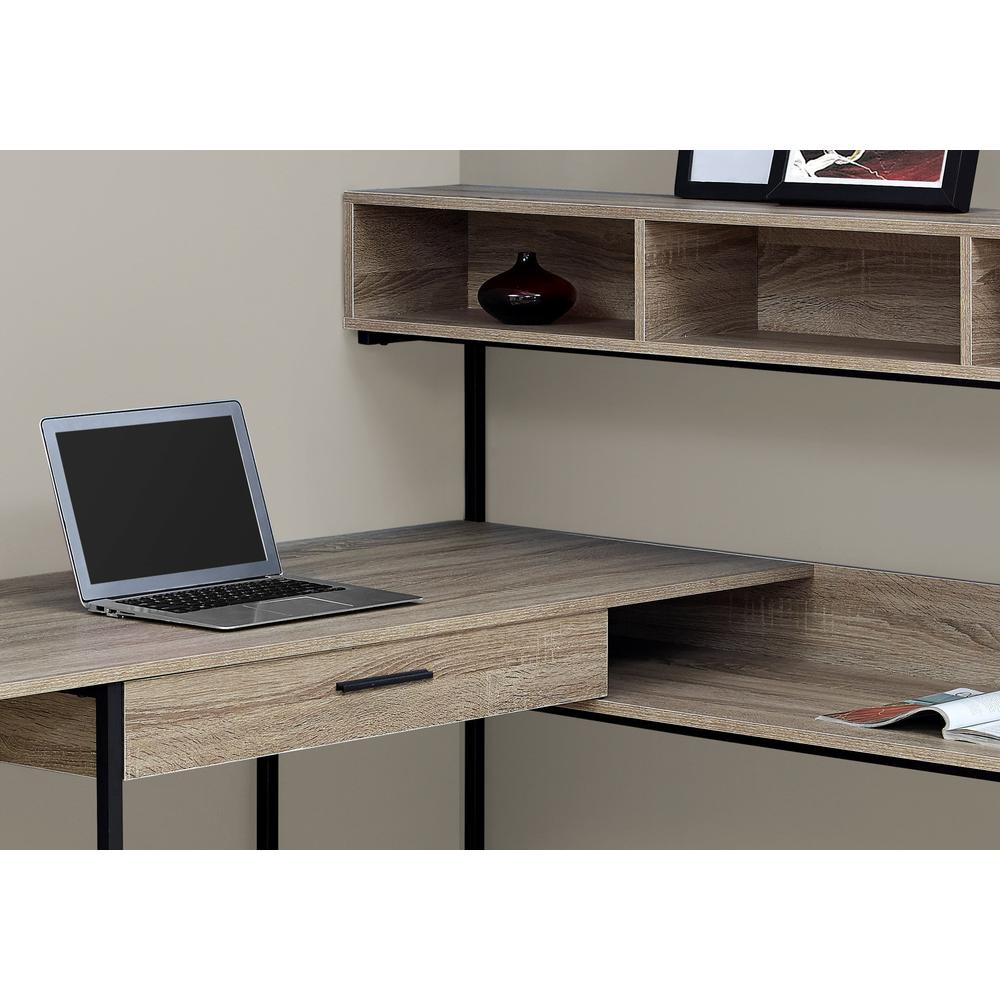Computer Desk, Home Office, Corner, Storage Drawers, L Shape, Work, Laptop