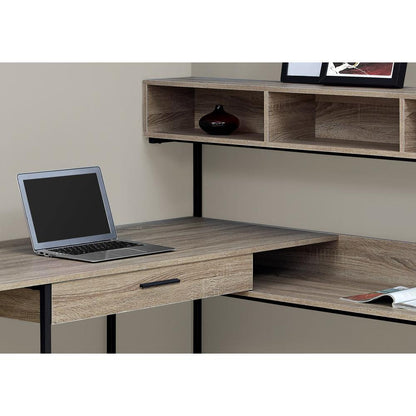 Computer Desk, Home Office, Corner, Storage Drawers, L Shape, Work, Laptop