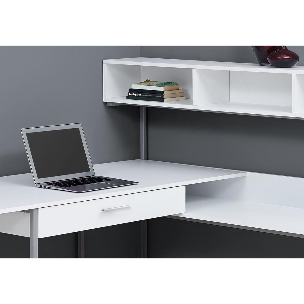 Computer Desk, Home Office, Corner, Storage Drawers, L Shape, Work, Laptop