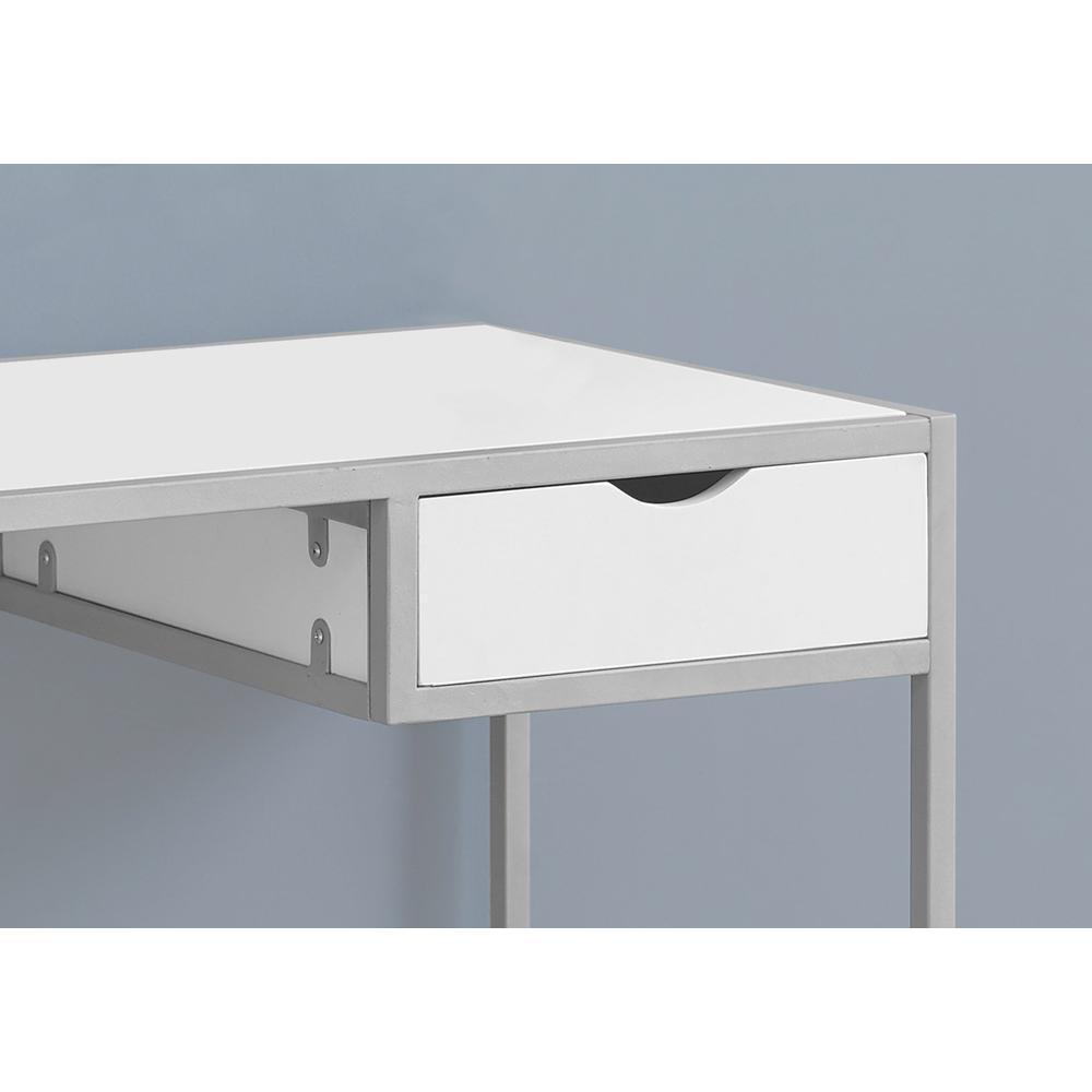 Computer Desk, Home Office, Laptop, Storage Drawer, 42L, Work