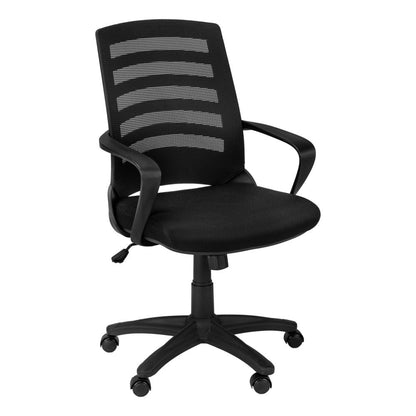 Office Chair, Adjustable Height, Swivel, Ergonomic, Armrests, Computer Desk