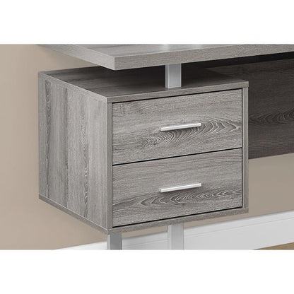 Computer Desk, Home Office, Corner, Left, Right Set-up, Storage Drawers, 70L