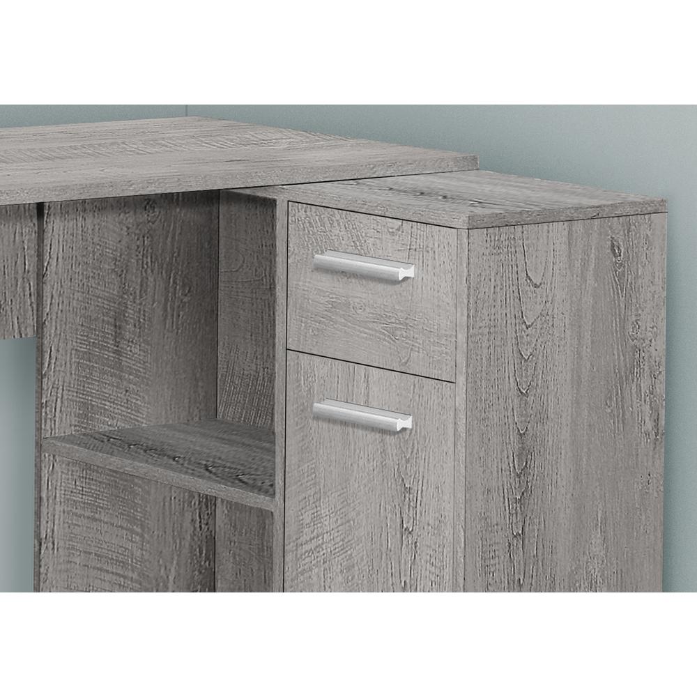 Computer Desk, Home Office, Corner, Storage Drawers, 46L, L Shape, Work