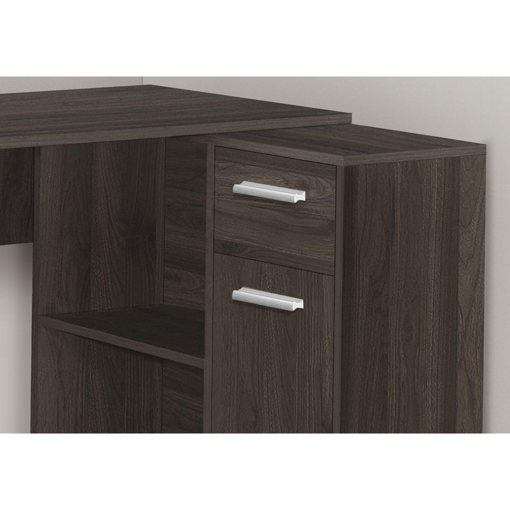 Computer Desk, Home Office, Corner, Storage Drawers, 46L, L Shape, Work
