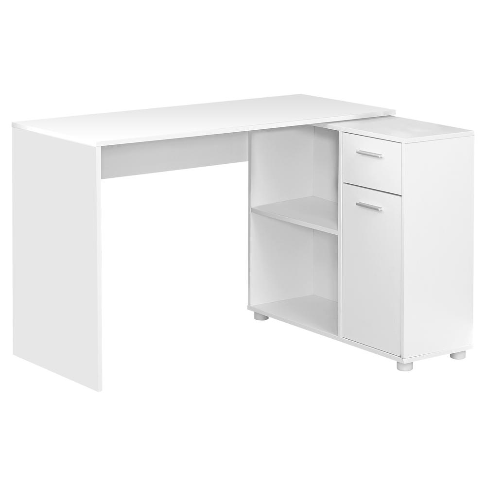 Computer Desk, Home Office, Corner, Storage Drawers, 46L, L Shape, Work