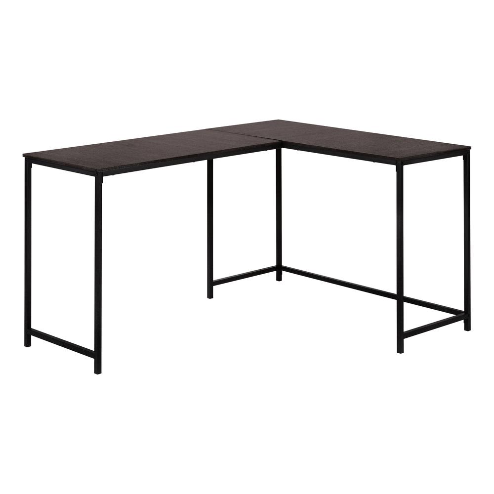 Computer Desk, Home Office, Corner, 58L, L Shape, Work, Laptop, Brown Laminate