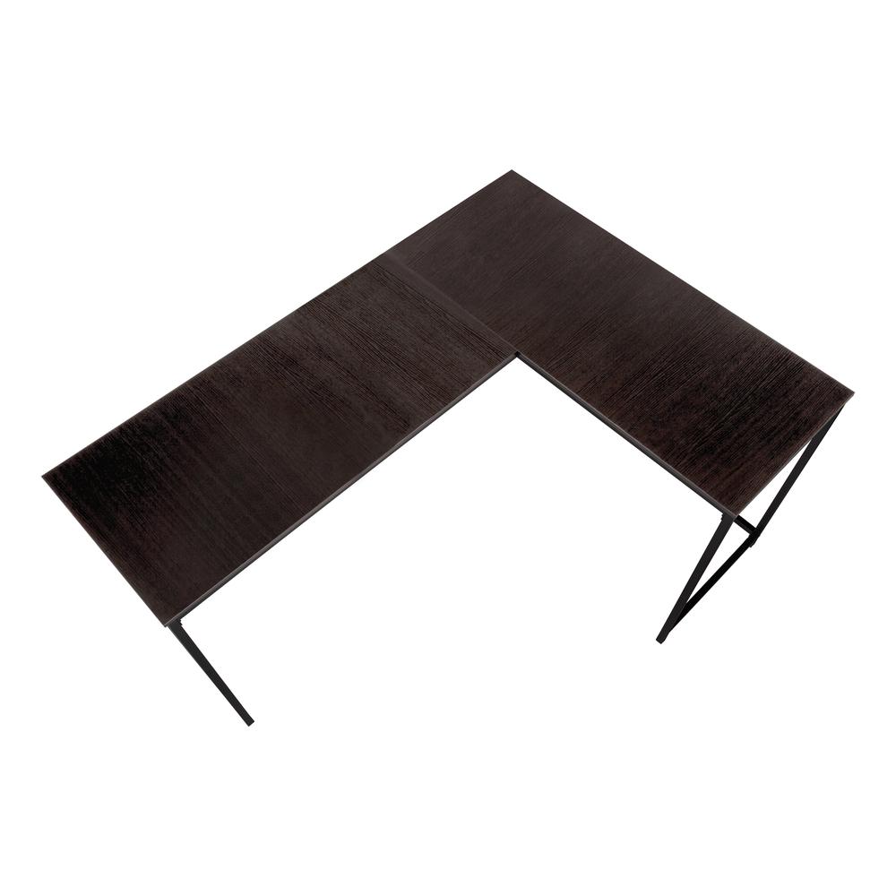 Computer Desk, Home Office, Corner, 58L, L Shape, Work, Laptop, Brown Laminate