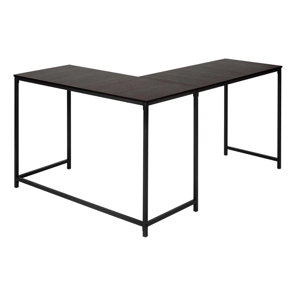 Computer Desk, Home Office, Corner, 58L, L Shape, Work, Laptop, Brown Laminate