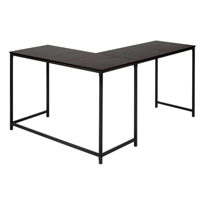 Computer Desk, Home Office, Corner, 58L, L Shape, Work, Laptop, Brown Laminate