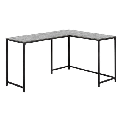 Computer Desk, Home Office, Corner, 58L, L Shape, Work, Laptop, Grey Laminate